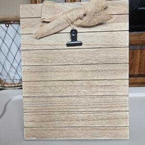 Marshalls Brown Photo Frame with Burlap Accent